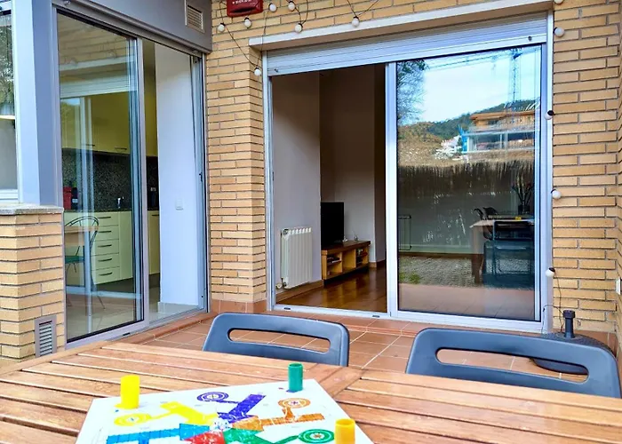 Evh127 Bajo Con Terraza Y Piscina Comunitaria アパート